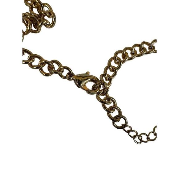 Stunning Runway Crystal Rose Necklace Lizard Butterfly Maybe Natasha - Picture 11 of 11